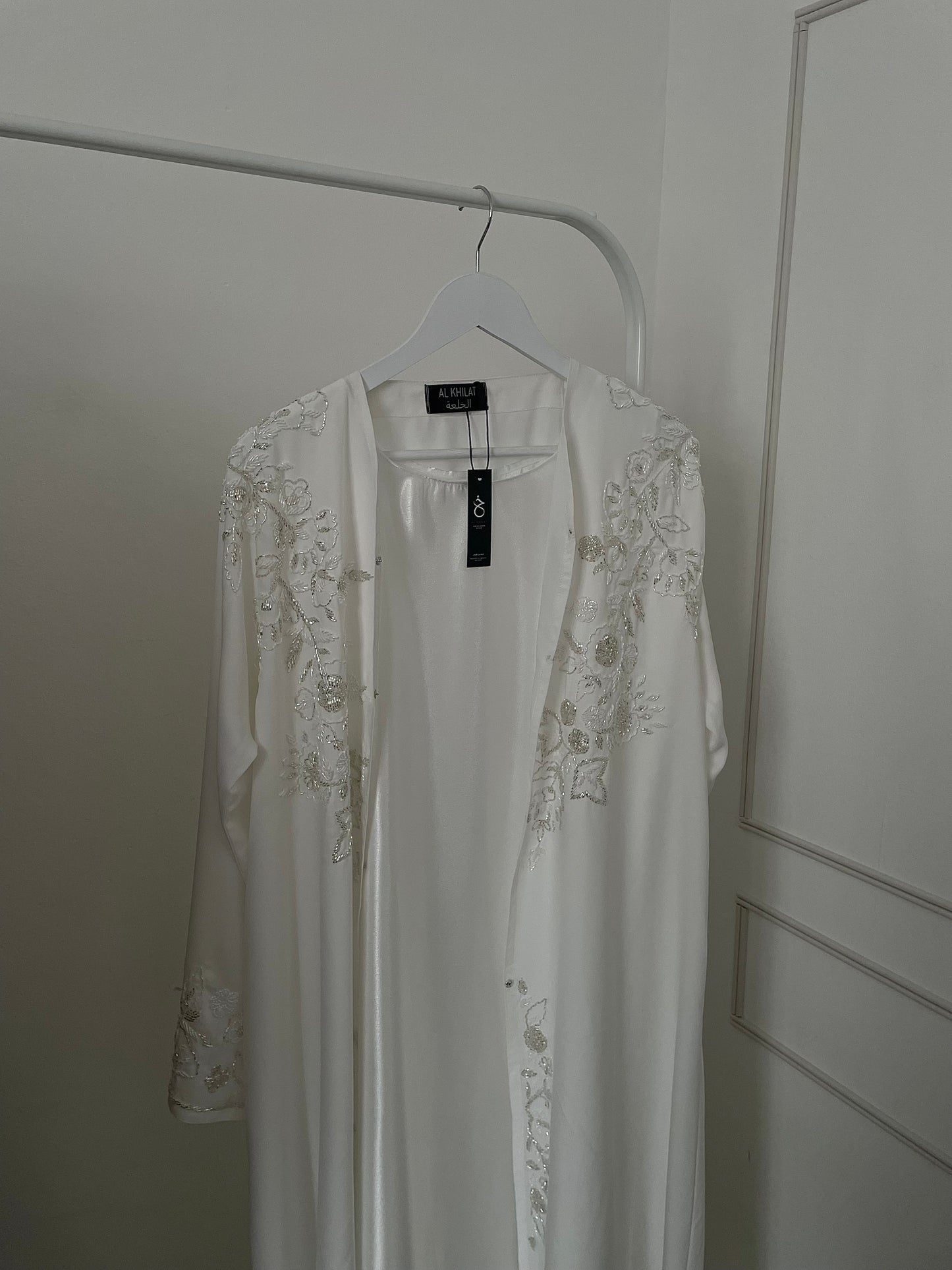 Safiya | صفية – White Engagement Abaya