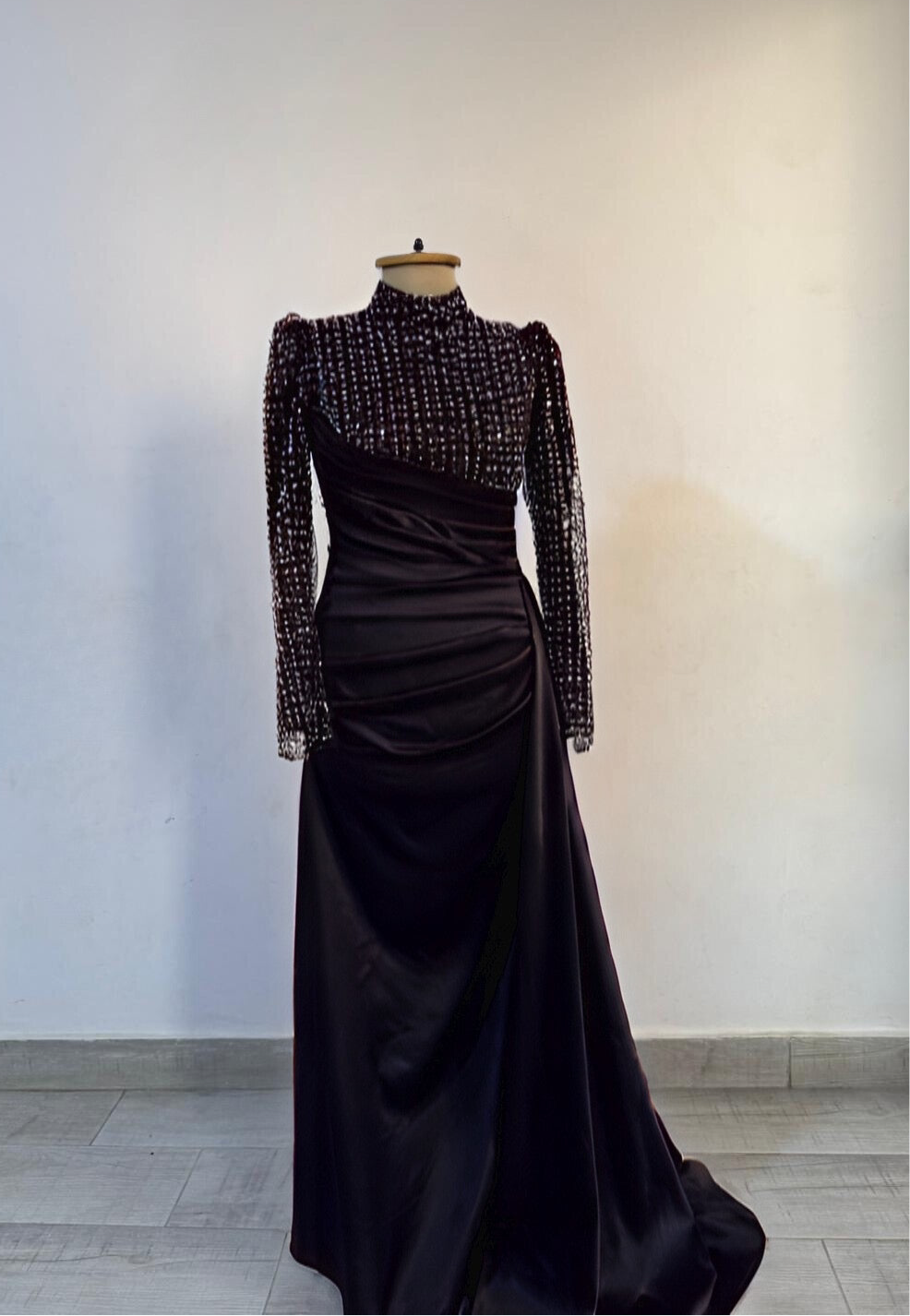Rubiya | روبية Black Modest Evening Dress