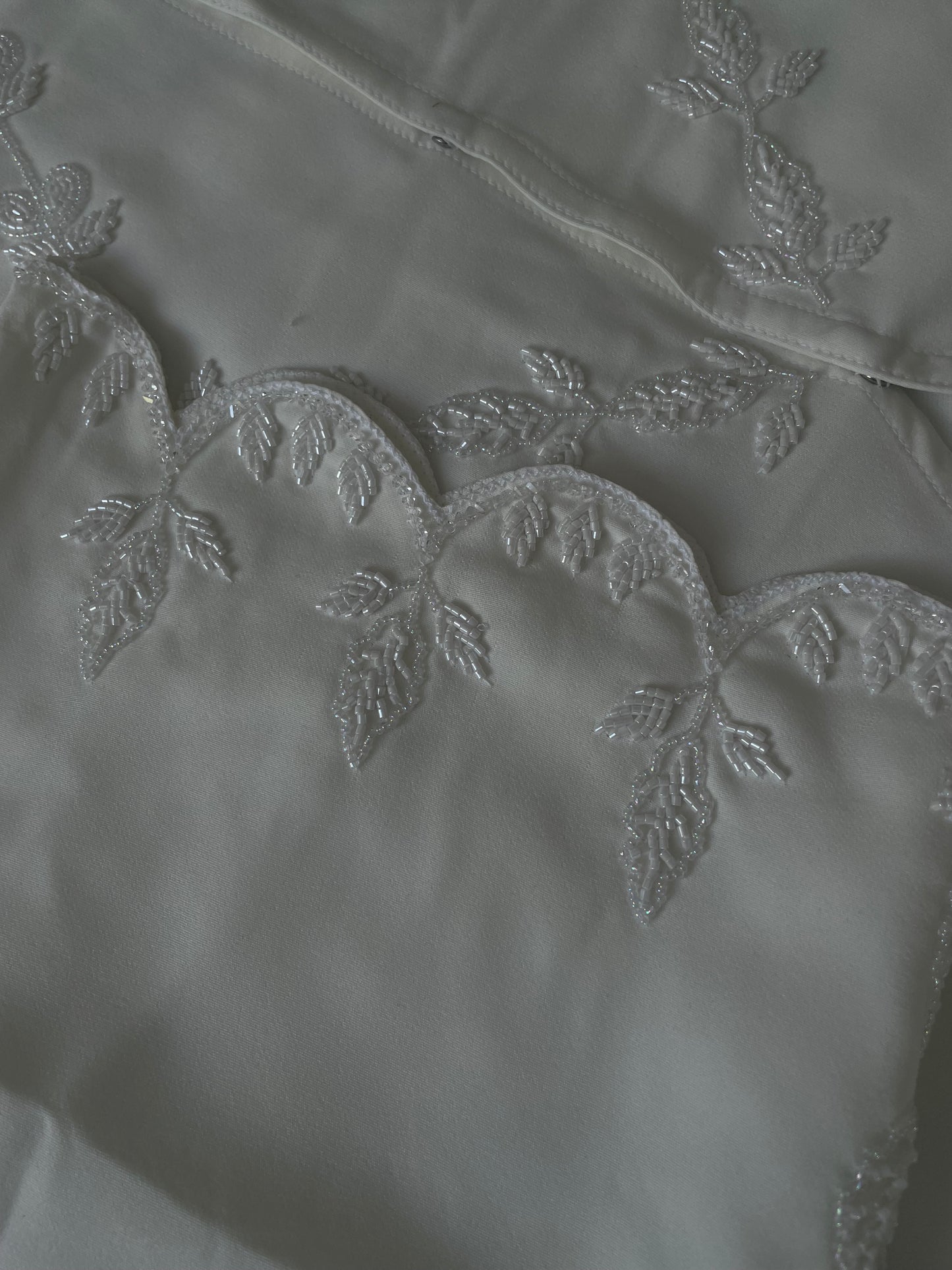 Fatima | فاطمة-White engagement Abaya