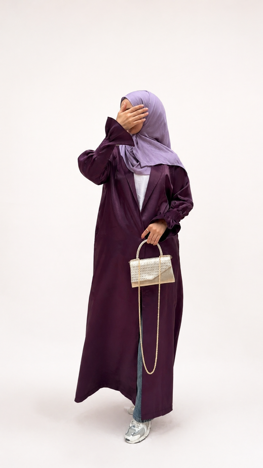 Lyra Abaya| Plum